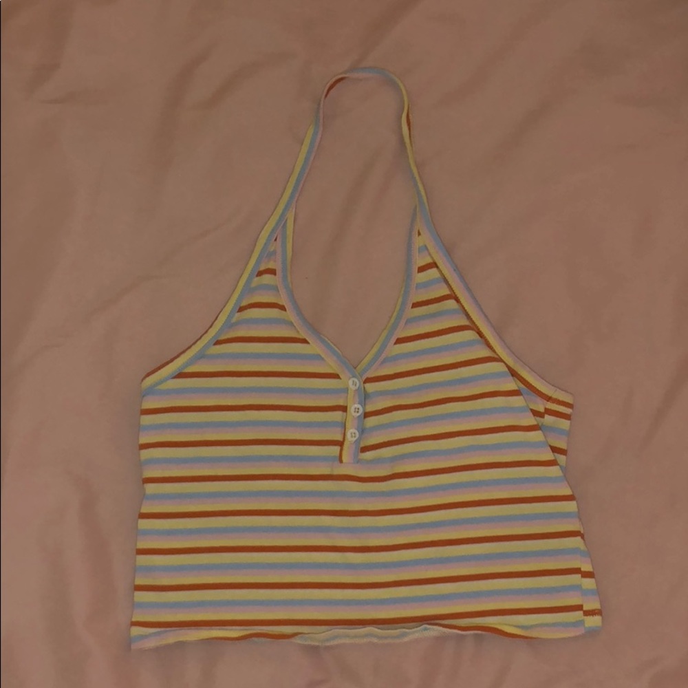 around the neck crop top